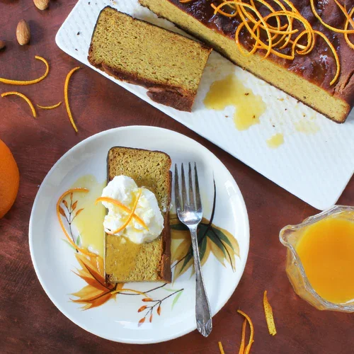 Orange Semolina Almond Cake | Orange Semolina Cake Recipe