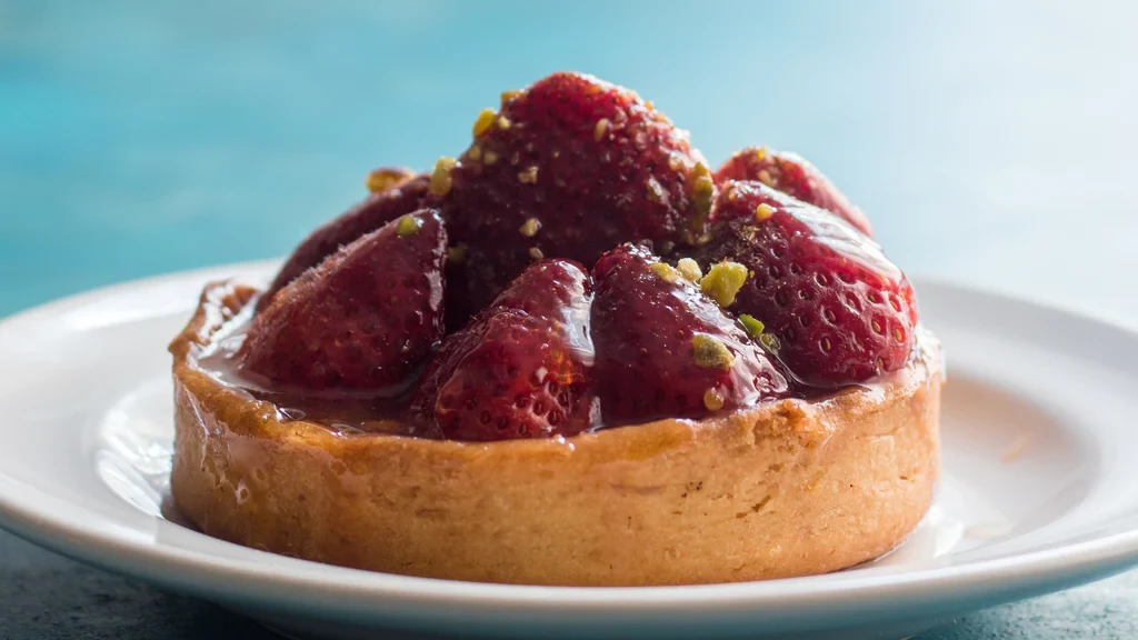 Image of Peppered Strawberry Tartlets