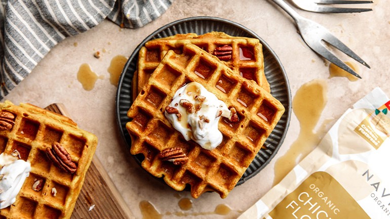 Image of Pumpkin Spice Waffles Recipe