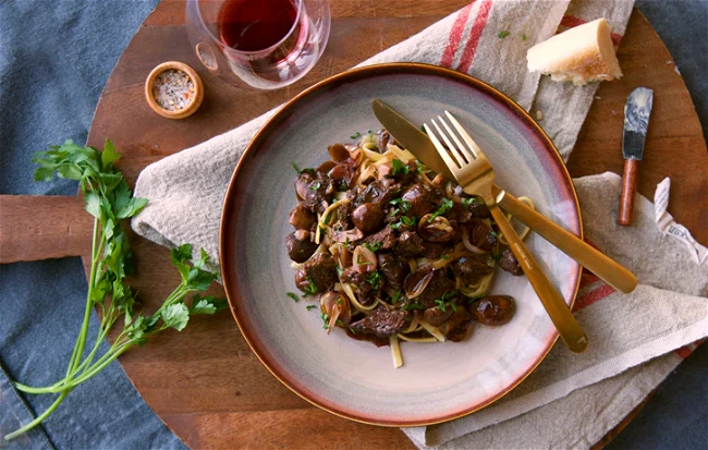 Image of Jill & Julia’s Bison Bourguignon