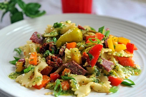 Image of Buffalo Salami Antipasto Pasta Salad