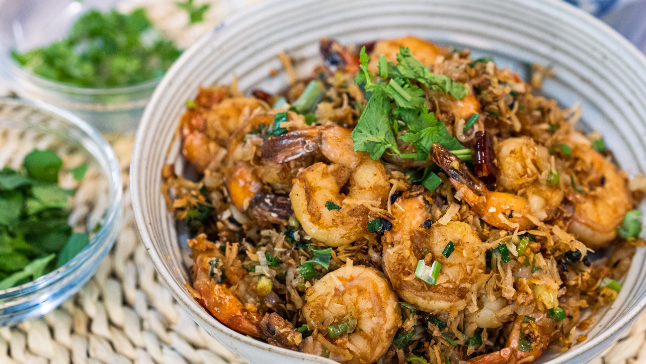 Image of Crispy Garlic Shrimp HK Typhoon Shelter Style (避风塘炒虾)