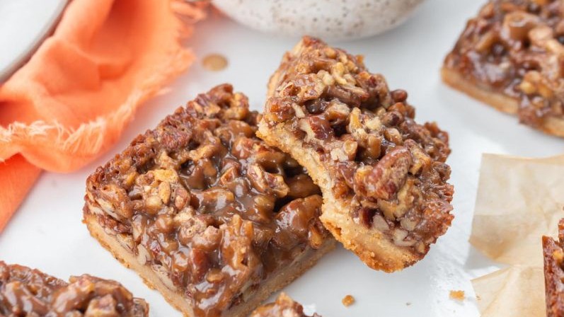 Image of Tahini Pecan Pie Bars 