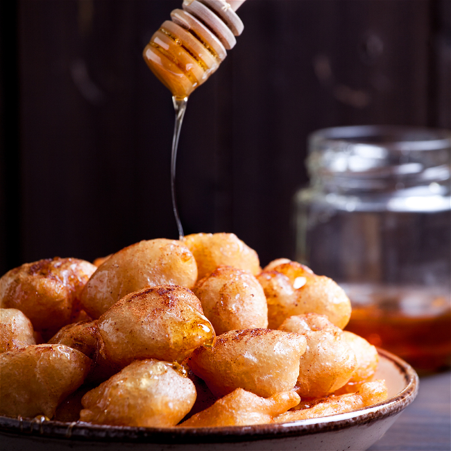 Image of Honey Greek Doughnuts