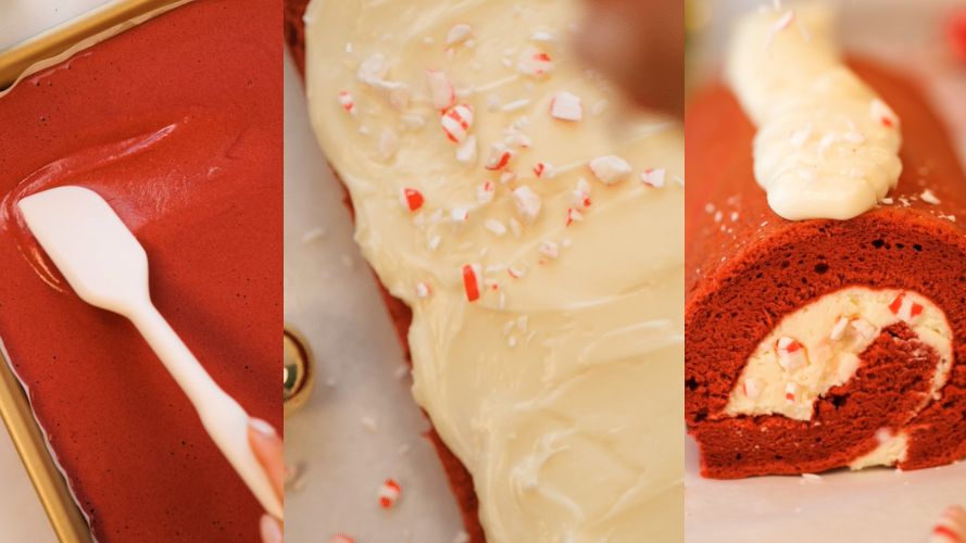 Image of Peppermint Red Velvet Cake Roll