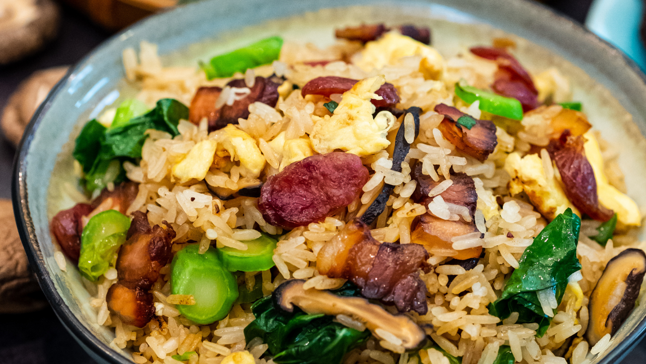 Image of Cantonese Fried Rice With Cured Meat (广式腊味炒饭)