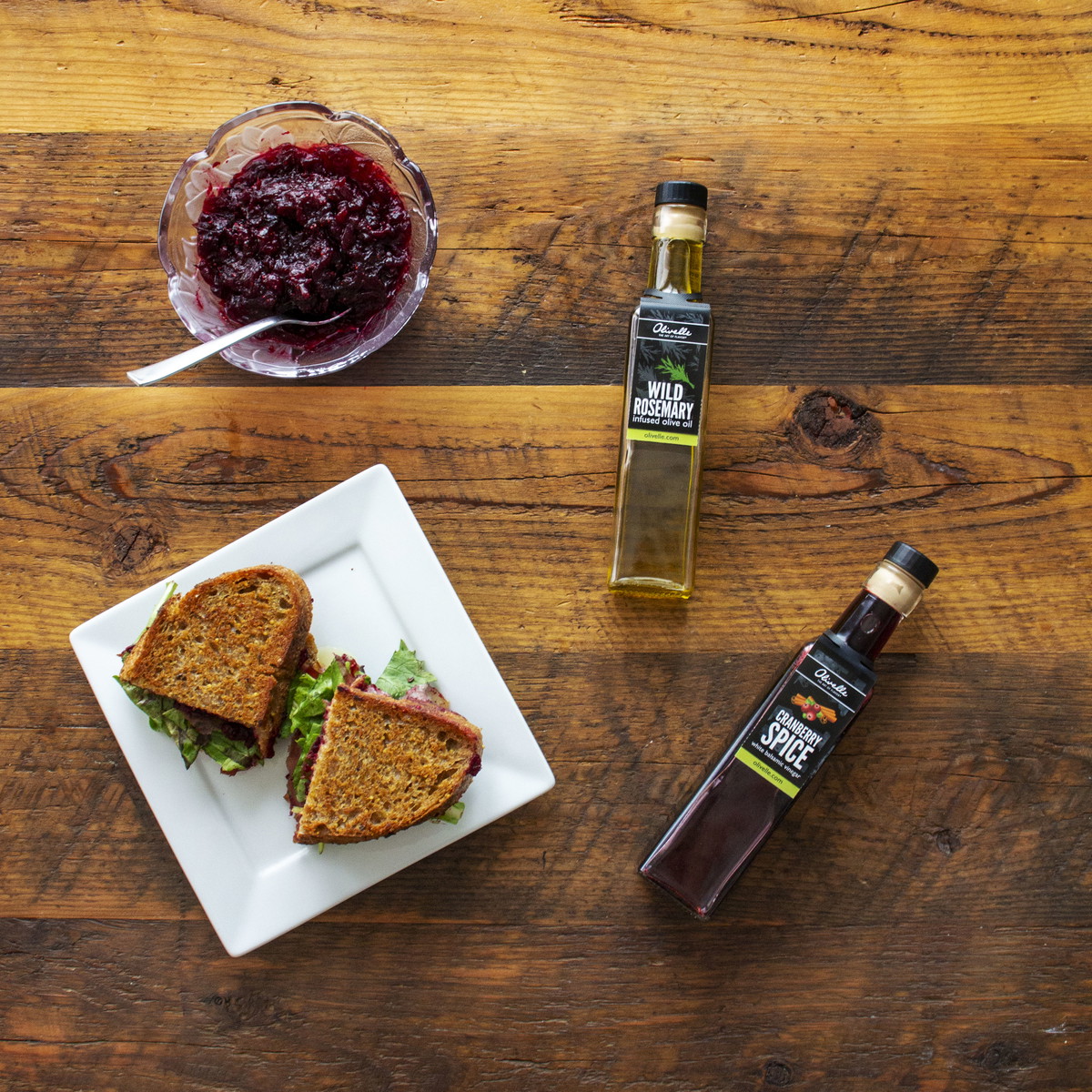 Cranberry and Herb Grilled Cheese