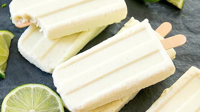 Image of Lime and Coconut Ice Blocks