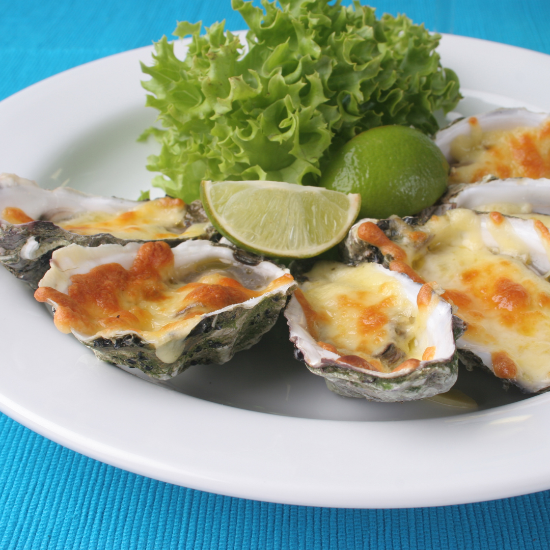 Huîtres gratinées au four