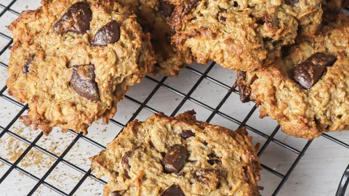 Image of Vegan chocolate & date breakfast cookies