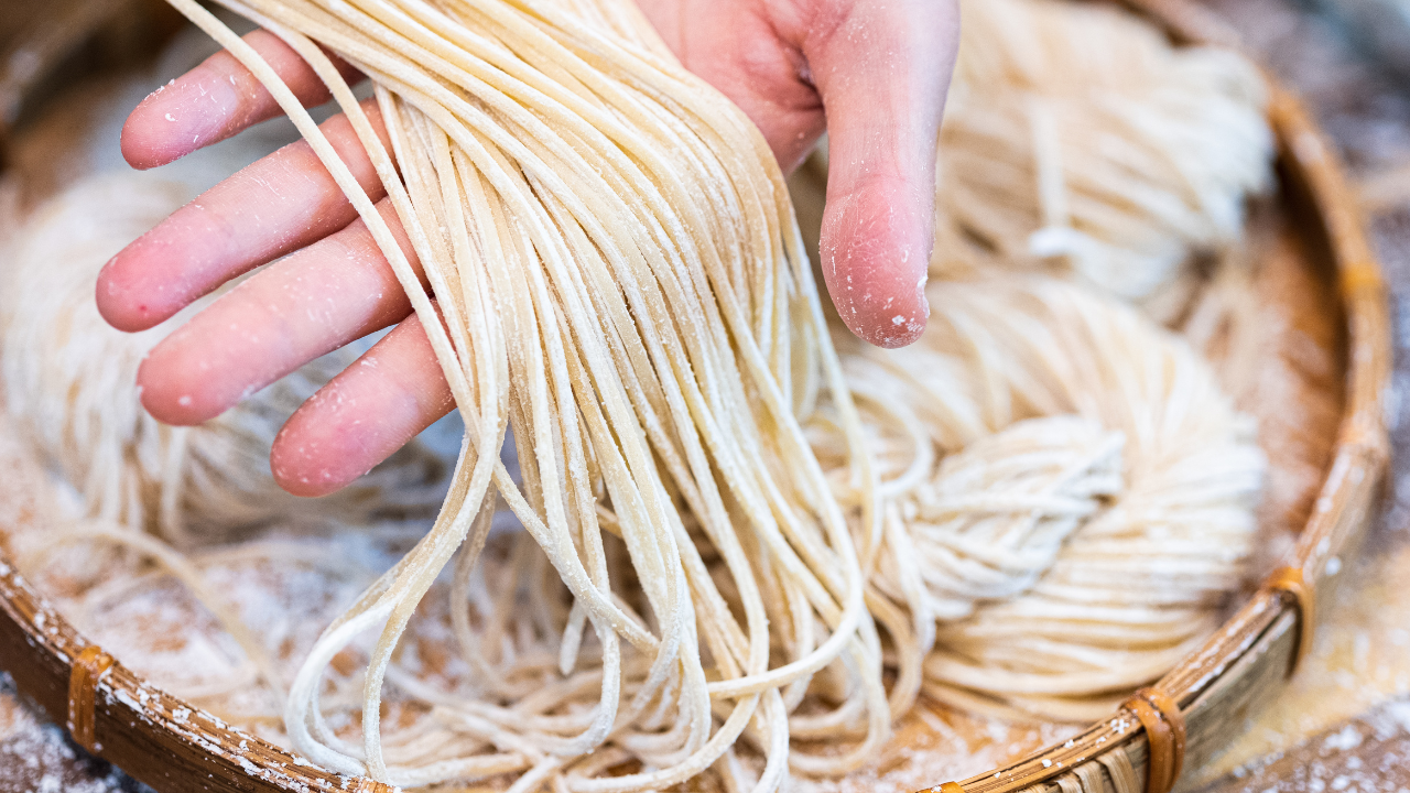Image of Homemade Lo Mein Noodles