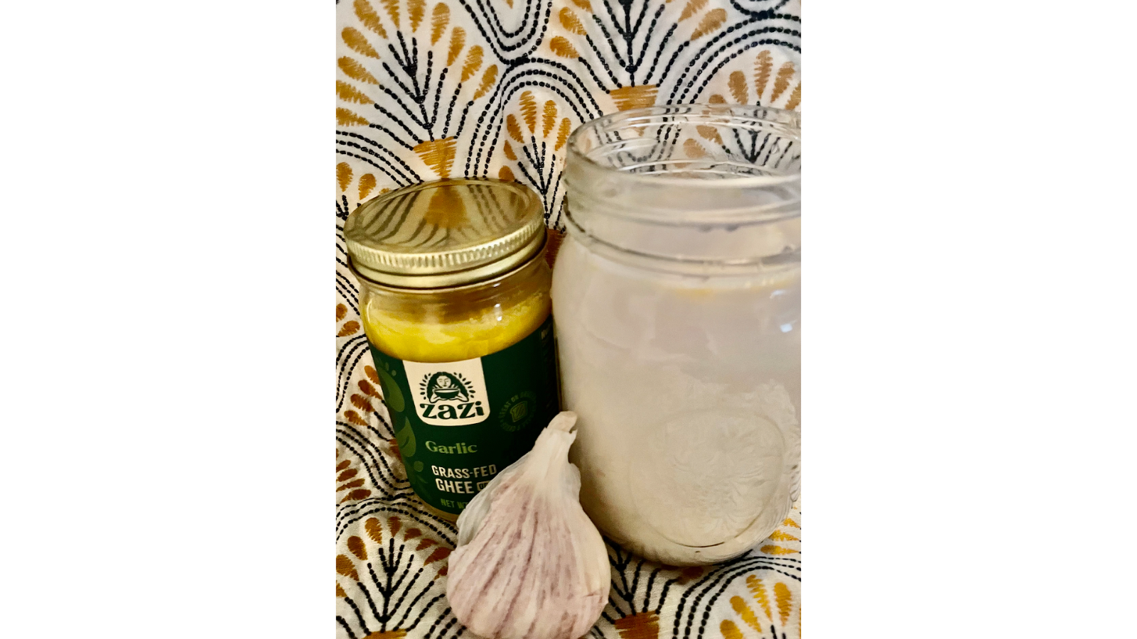 Image of Garlic ghee and milk