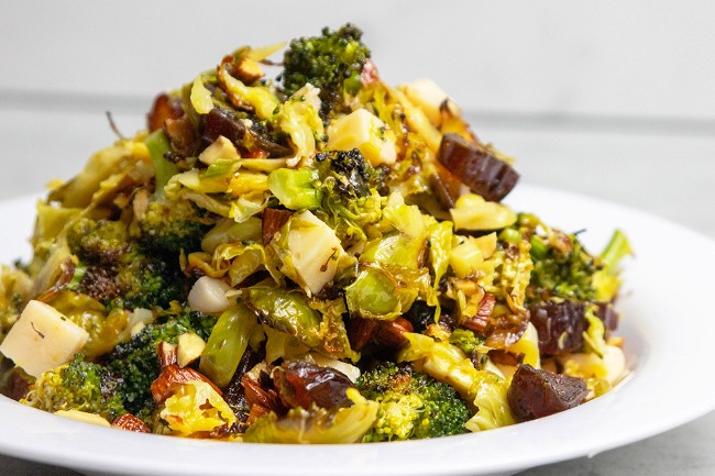 Image of Roasted Broccoli and Brussels Salad