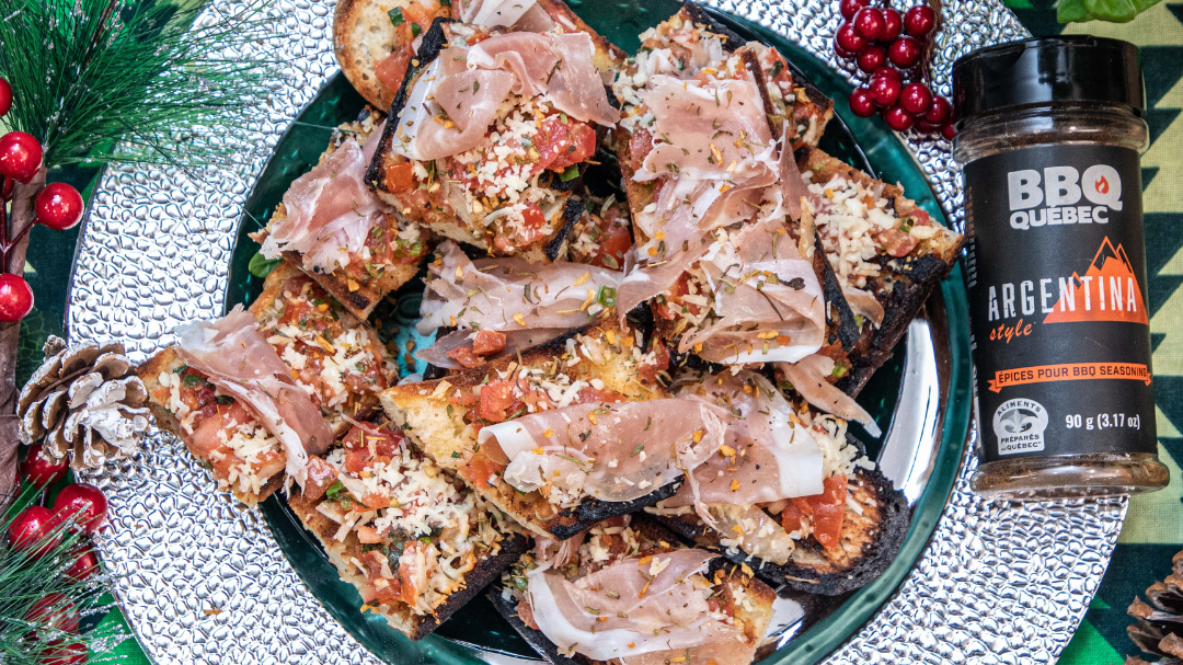 Image of Bruschetta gratinée BBQ