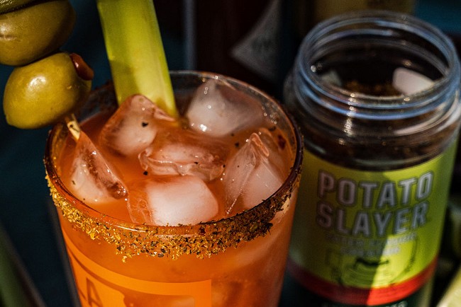 Image of Smoked Bloody Mary with Slayer Rim