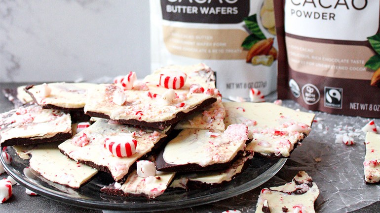 Image of Dark Chocolate Peppermint Bark Recipe