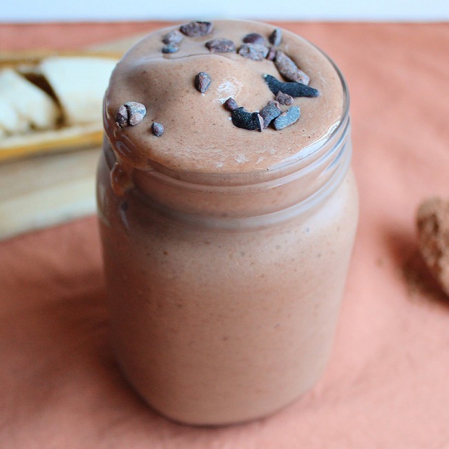Image of Cacao Banana Almond Butter Smoothie