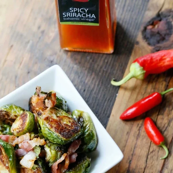 Image of BACON & SRIRACHA ROASTED BRUSSEL SPROUTS