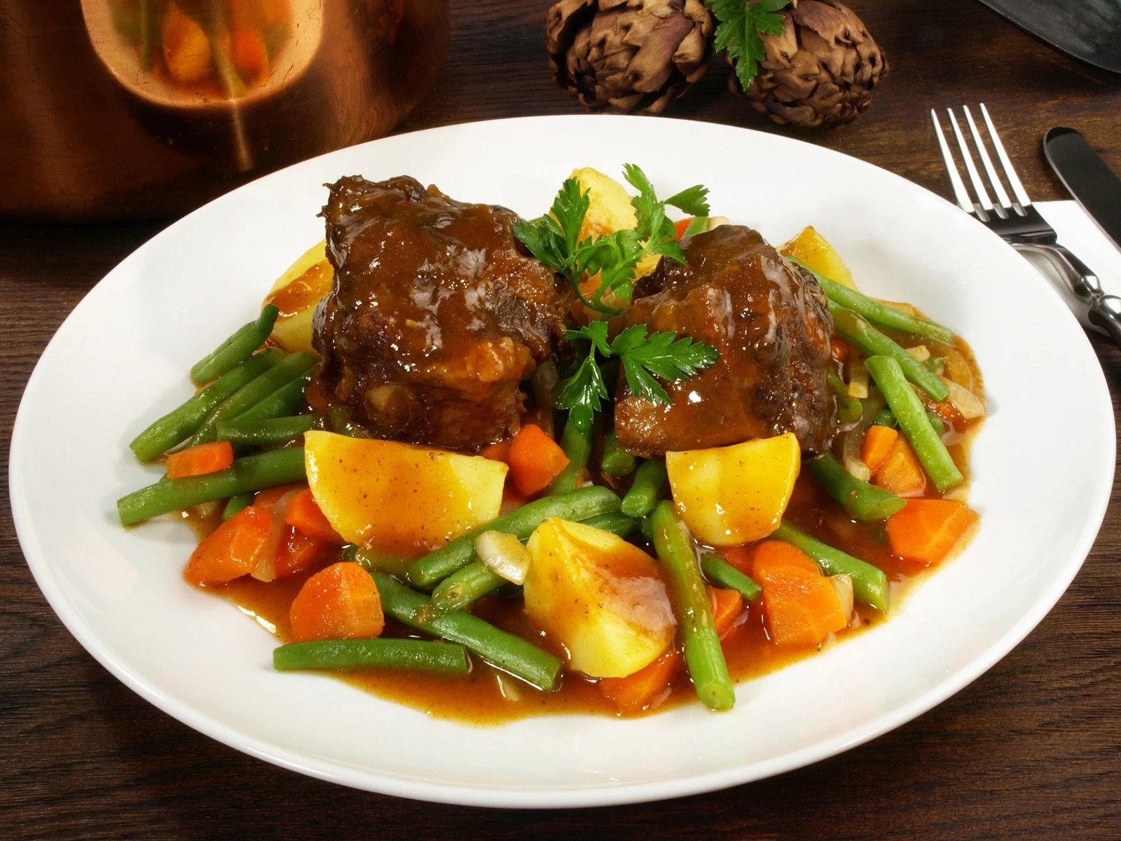 Red Wine Braised Oxtails