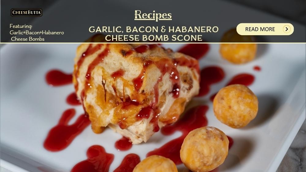 Image of Garlic-Bacon-Habenero Scones with Raspberry Sauce
