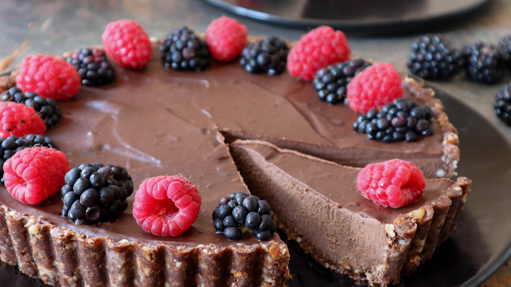 Image of The ultimate no-bake chocolate tart