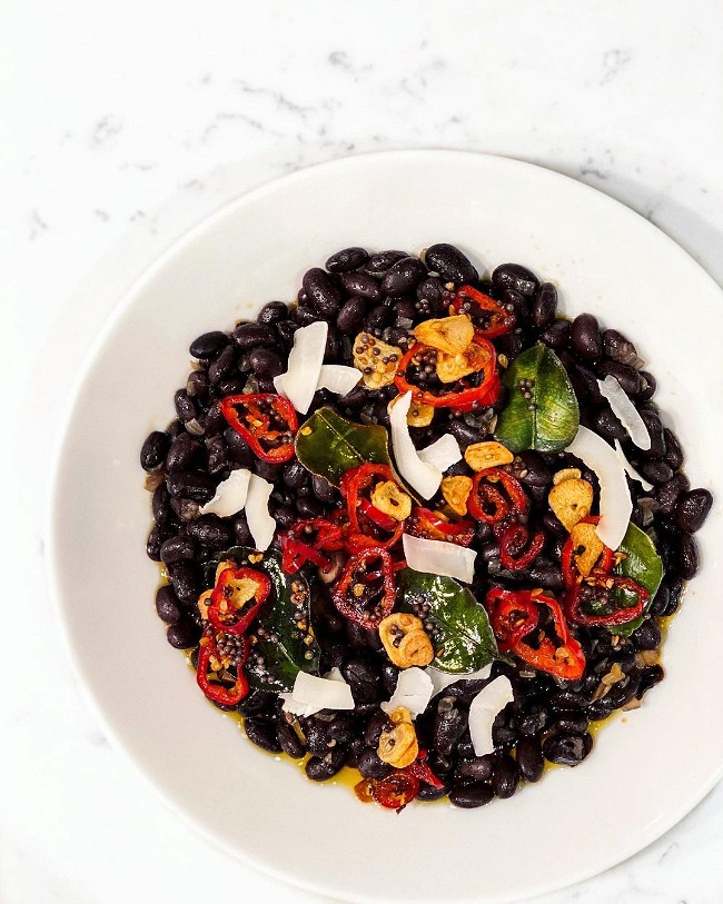 Image of Black Beans with Coconut + Lime