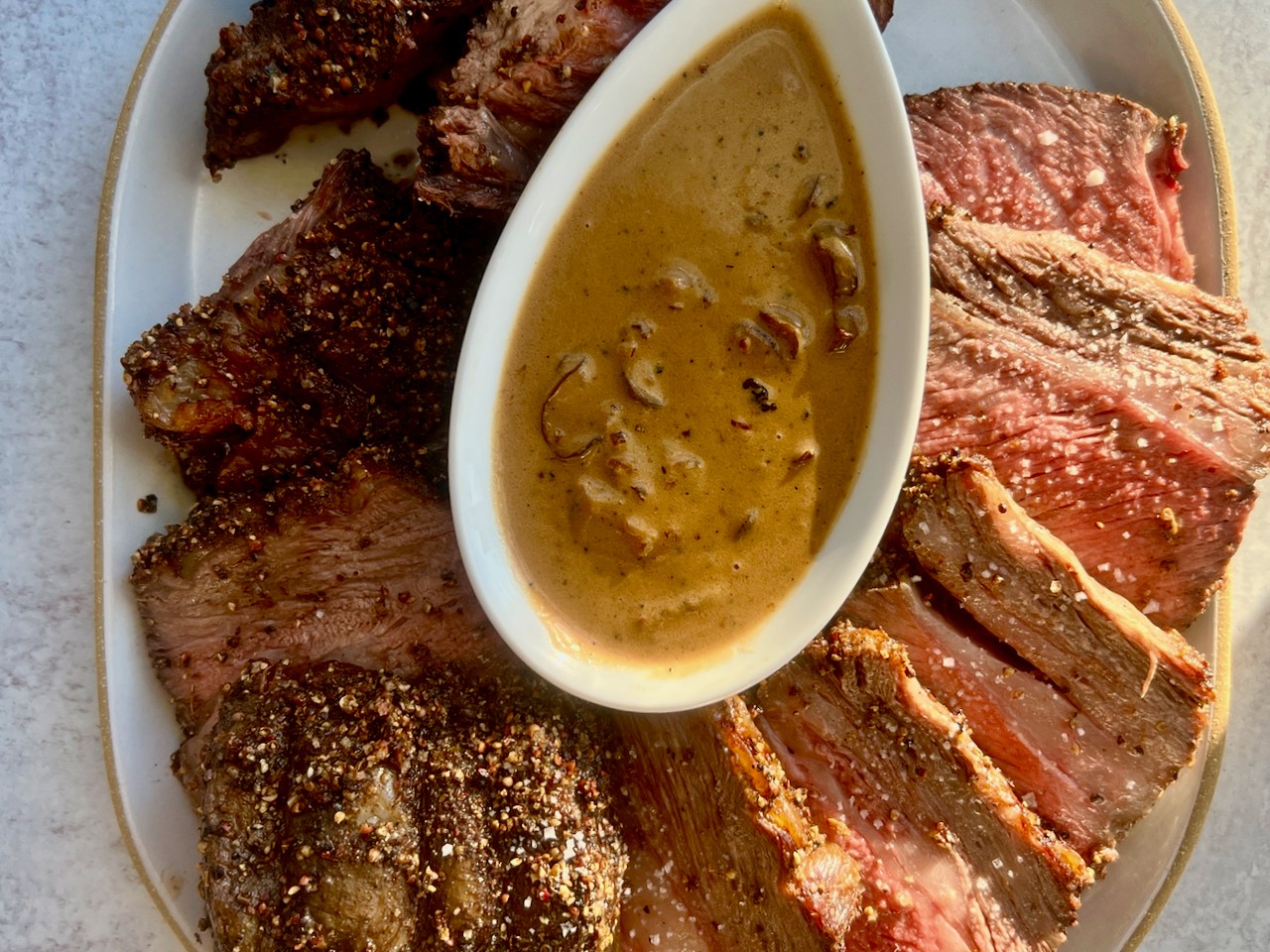 Standing Rib Roast with Au Jus & Oven-Seared Mushrooms - Recipe from Price  Chopper