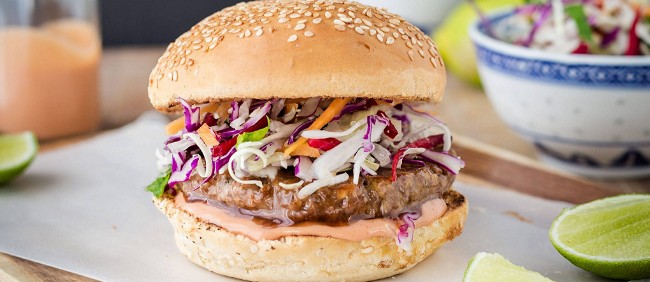 Image of Asian Inspired Big Fry Burgers