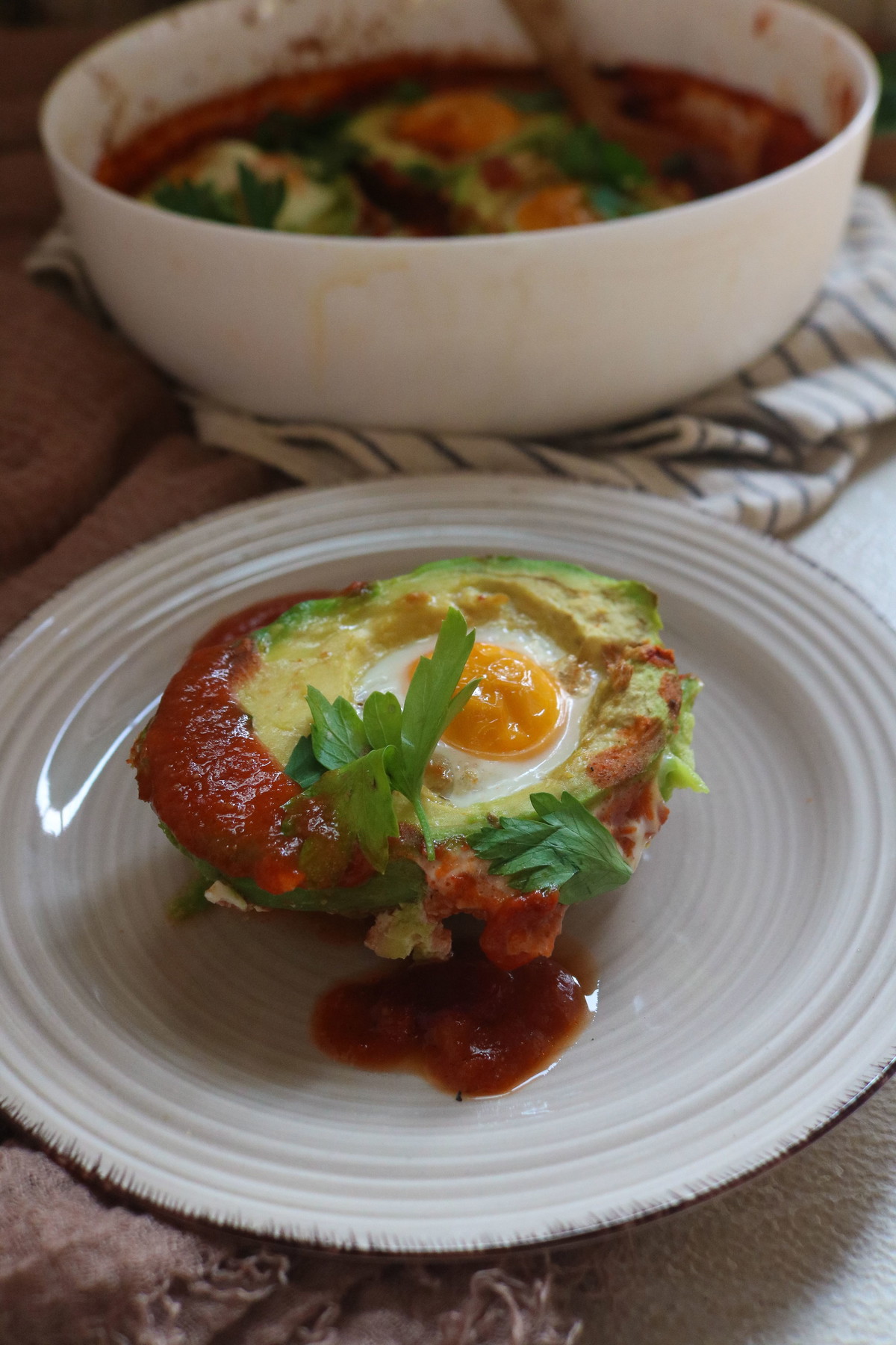 Recipe-333-Avocado Shakshuka in a Homemade Tomato Sauce