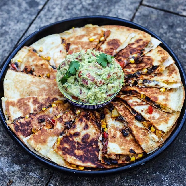 Image of Smoky, Cheesy Black Bean Quesadillas
