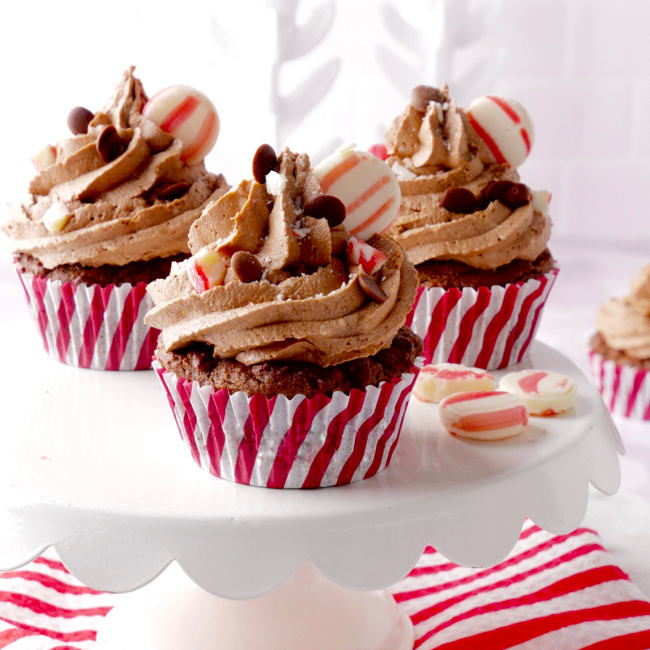 Image of PEPPERMINT CAROB CUPCAKES