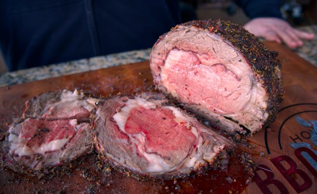 Image of Place the prime rib on the smoker - use an...