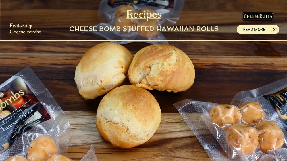Image of Cheese Bomb Stuffed Hawaiian Rolls