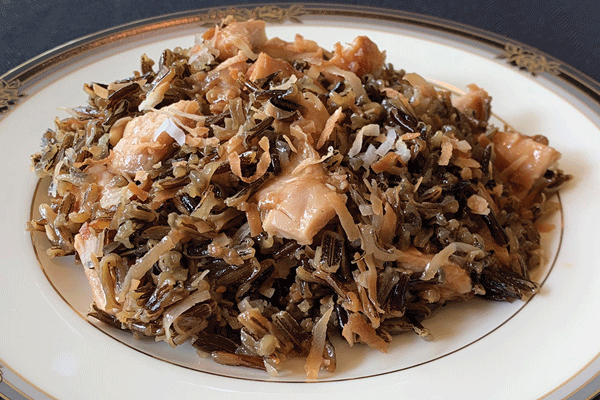 Image of Ginger Sesame Chicken with Toasted Coconut Wild Rice