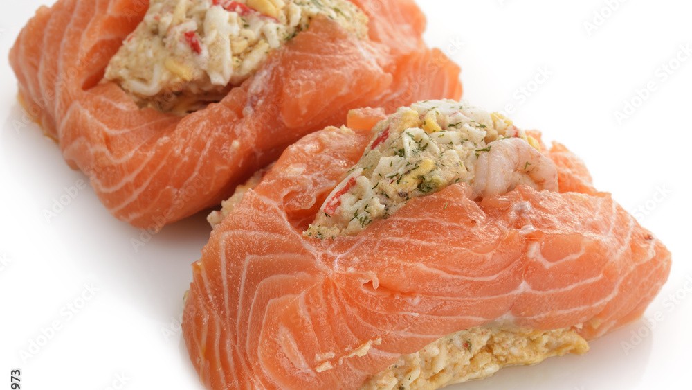 Image of Stuffed Salmon with Shrimp