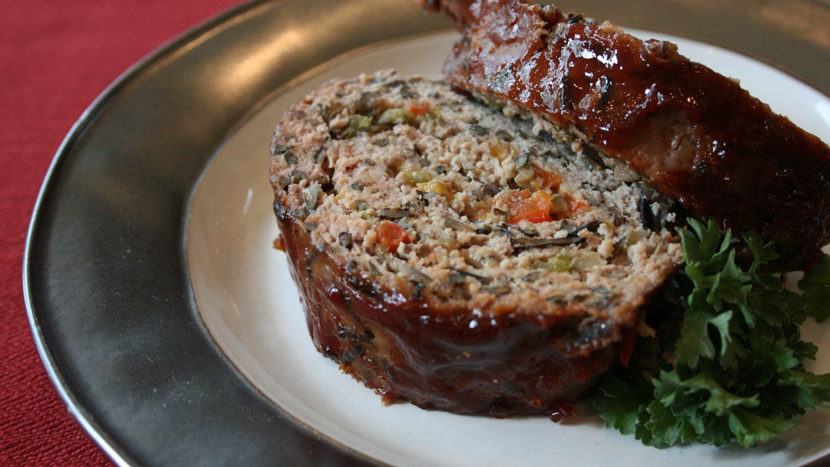 Image of Cheesy Loaded Wild Rice Roulade