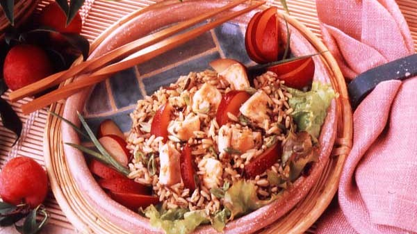 Image of Plum Ginger Chicken Wild Rice Salad