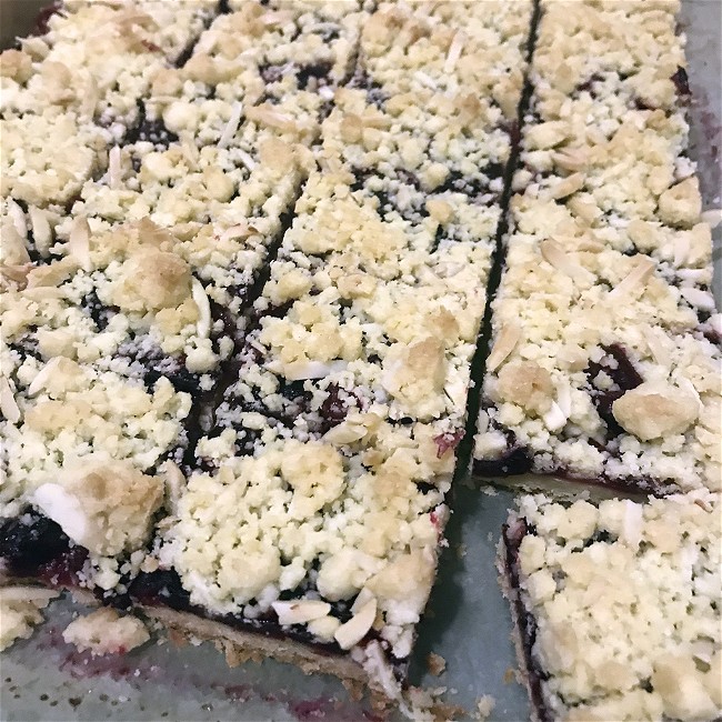 Image of Cranberry Almond Shortbread Bars