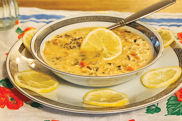 Image of Creamy Lemon Chicken Wild Rice Soup