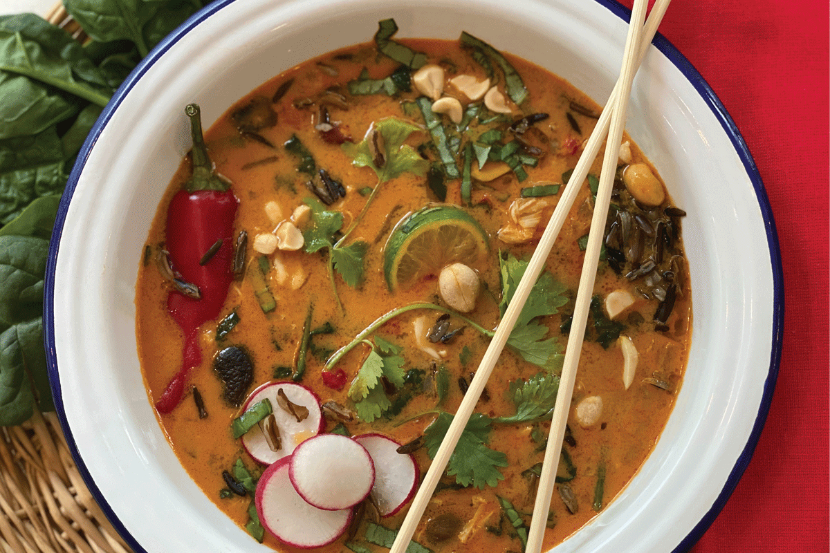 Image of Thai Wild Rice Coconut Chicken Soup