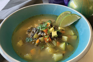 Image of Wild Rice Green Chile Chicken Soup