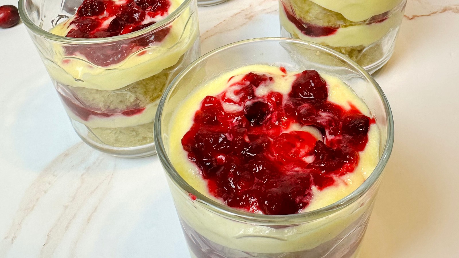 Image of Cranberry Trifle Parfaits