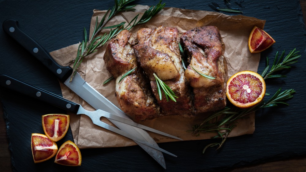 Image of Herb and Red Wine Rotisserie Leg of Lamb