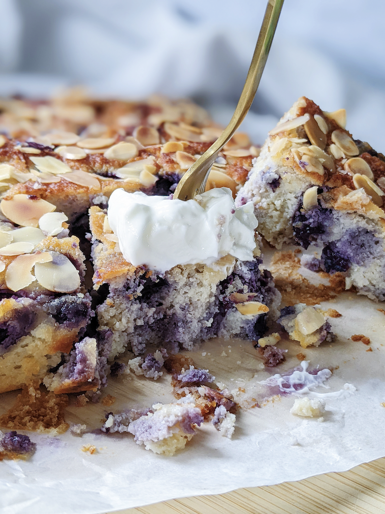 Image of Almond, Ricotta & Blueberry Cake 