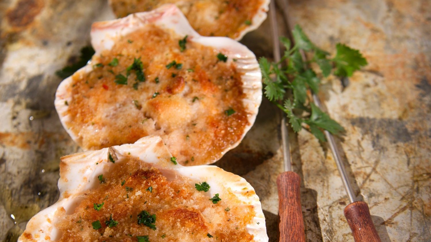 Image of Coquilles Saint-Jacques gratinées