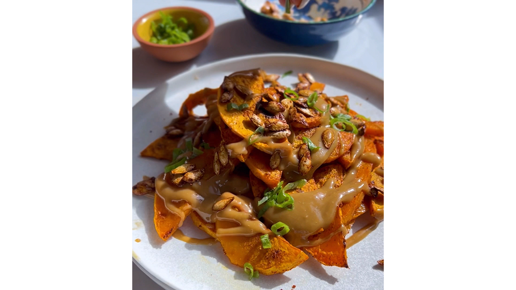 Image of Smoky Turmeric & Tahini Miso Honeynut Squash 