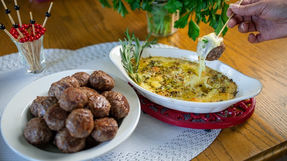 Image of Baked Meatballs & Fontina Cheese