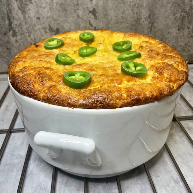 Image of jalapeño cheesy corn casserole