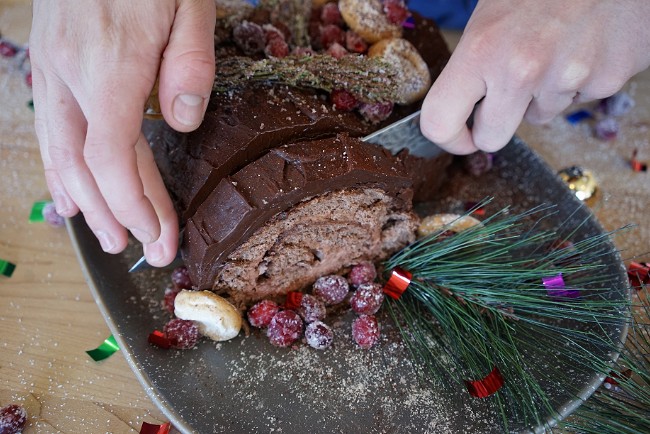 Image of Büche De Noël Yule Log Cake
