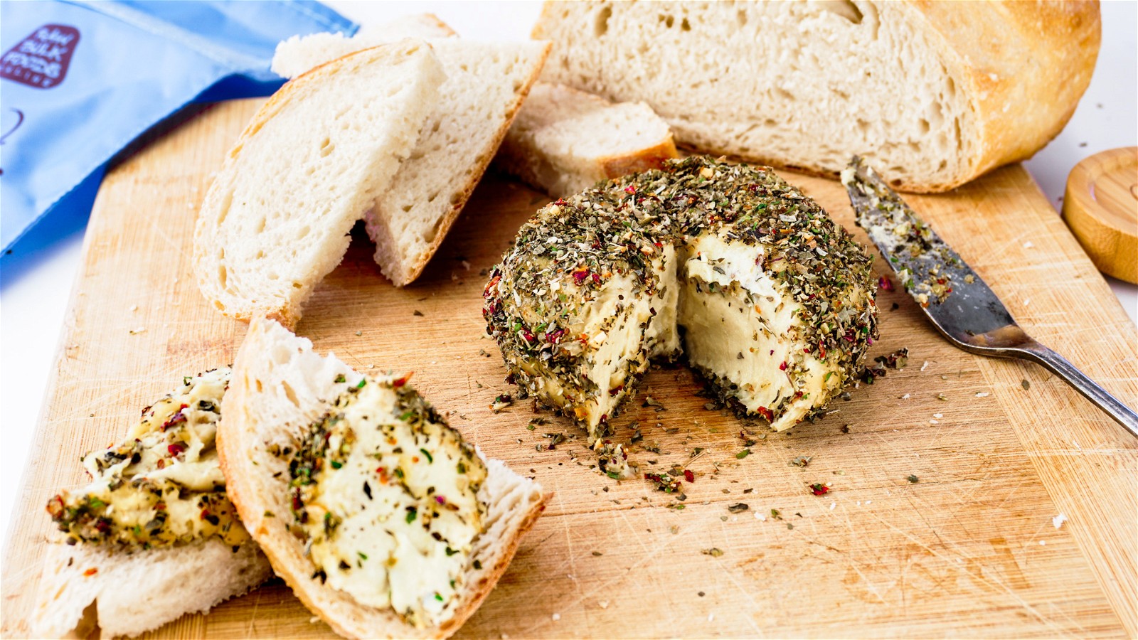 Image of Herb Crusted Cashew Cheese Ball